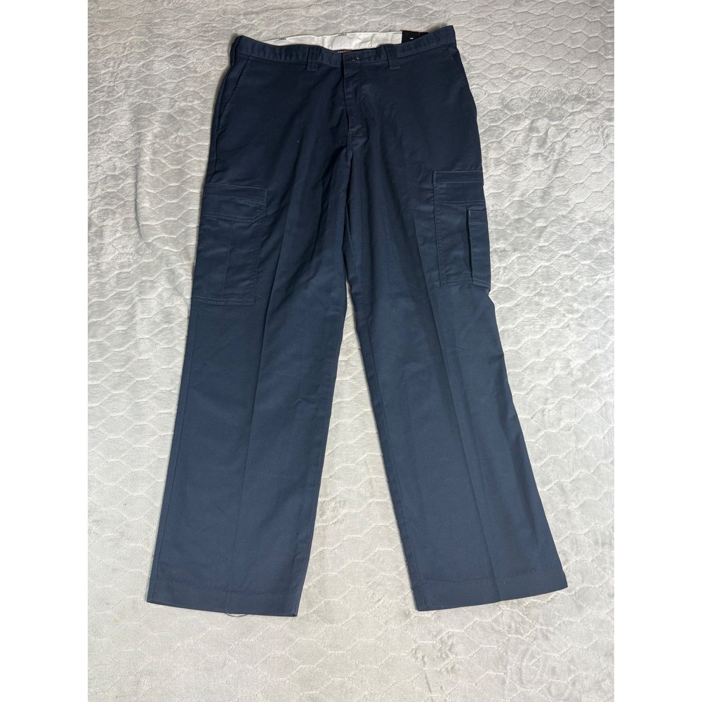 Dickies Flex Mens Cargo Work Pants Dark Navy Blue 34x30 LP72DN Workwear NWT